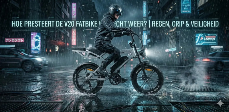 Hoe presteert de V20 fatbike in slecht weer?