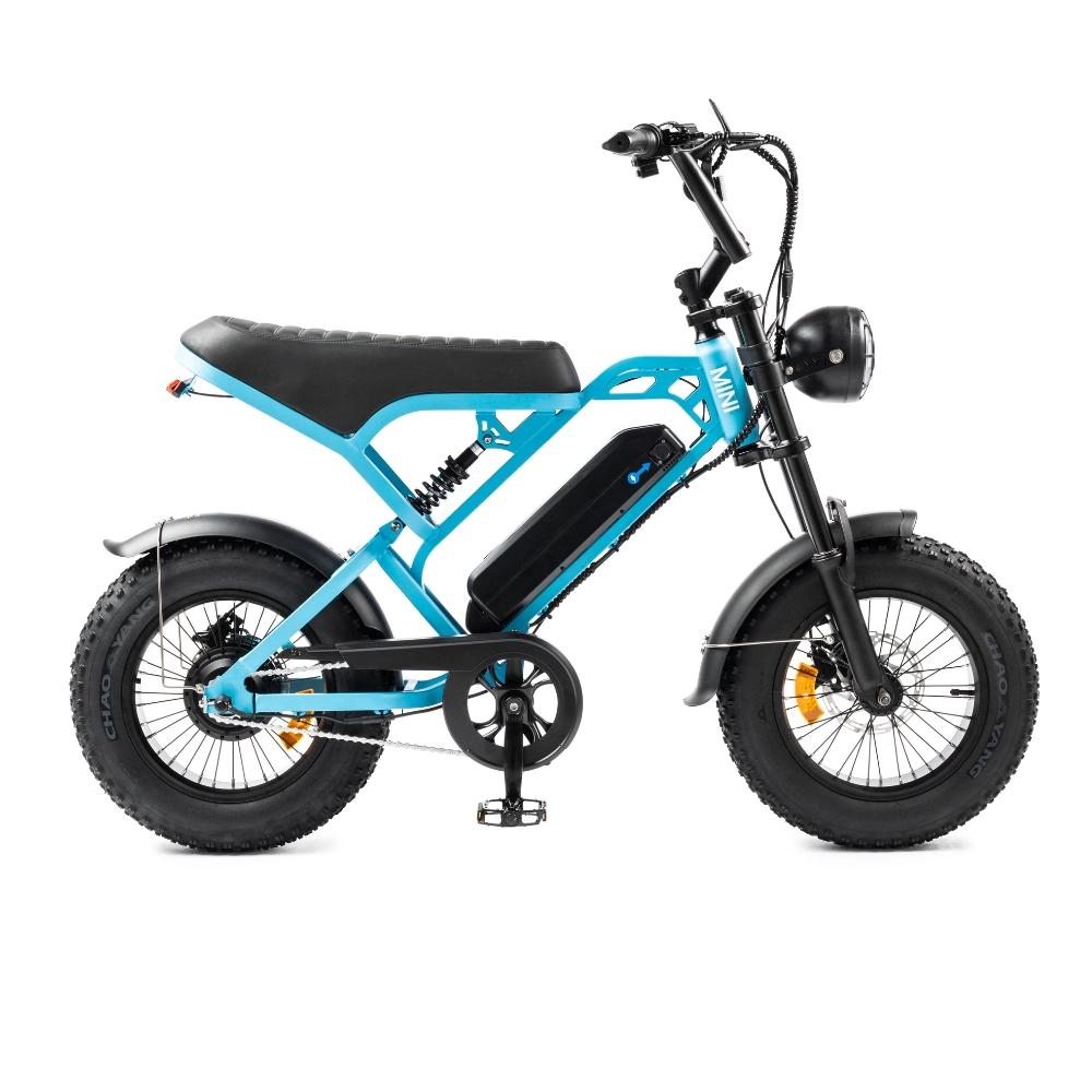 V20 Pro mini Fatbike | Blauw | 250 Watt high speed motor